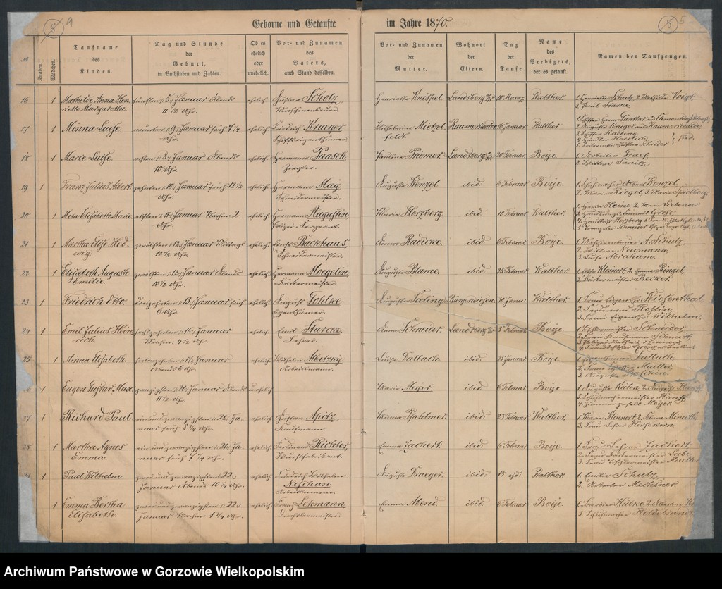 image.from.unit.number "Duplikate der Hauptkirche zu Landsberg an der Warthe (zawiera też księgę zgonów Konkordien, reformirte und Militair Kirchen Gemeinde z 1870 r.)"