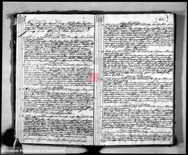 image.from.unit.number "Księga aktu umarłych gminy suwalskiey, powiatu dąbrowskiego w departamencie łomżyńskim od dnia 1 maja 1813 po 1 maja 1814"