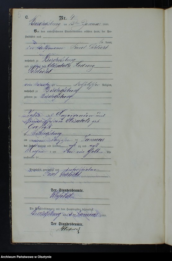 image.from.unit.number "Sterbe-Neben-Register Nr 1 - 22"