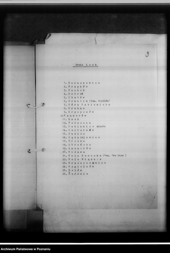image.from.unit.number "Einziehungsprotokolle [ksiąg kościelnych] Kreis Lask [powiat łaski, województwo łódzkie]"