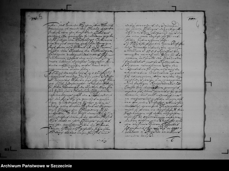 image.from.unit.number "Visitations - Abschied für das Concilium Academium zu Greifswald vom 20 November 1730."