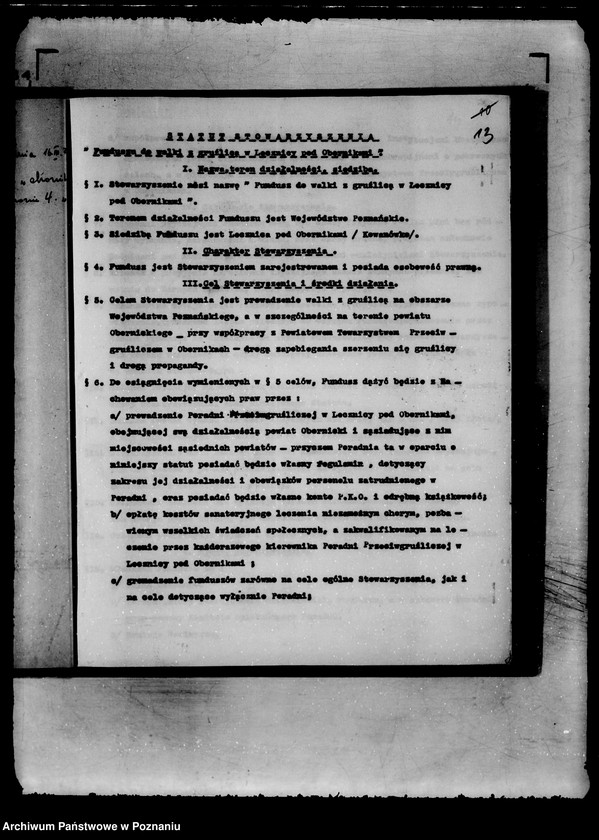 Obraz 17 z jednostki "/Stowarzyszenie,,Fundusz do Walki z Gruźlicą w Lecznicy pod Obornikami/"