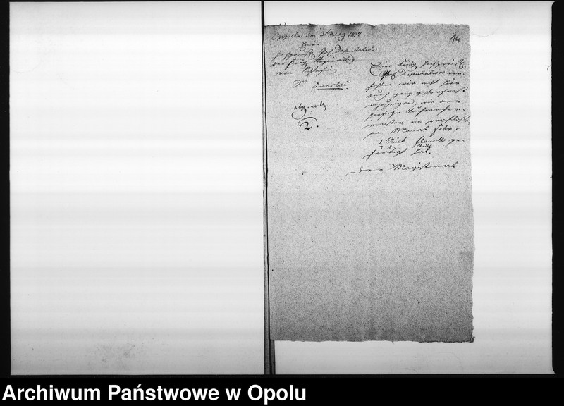 Obraz 14 z jednostki "Acta des Magistrats zu Oppeln von Einsendung der monathl[ichen] Nachweisnung der Tuch Fabrication Vol. I de anno 1812"