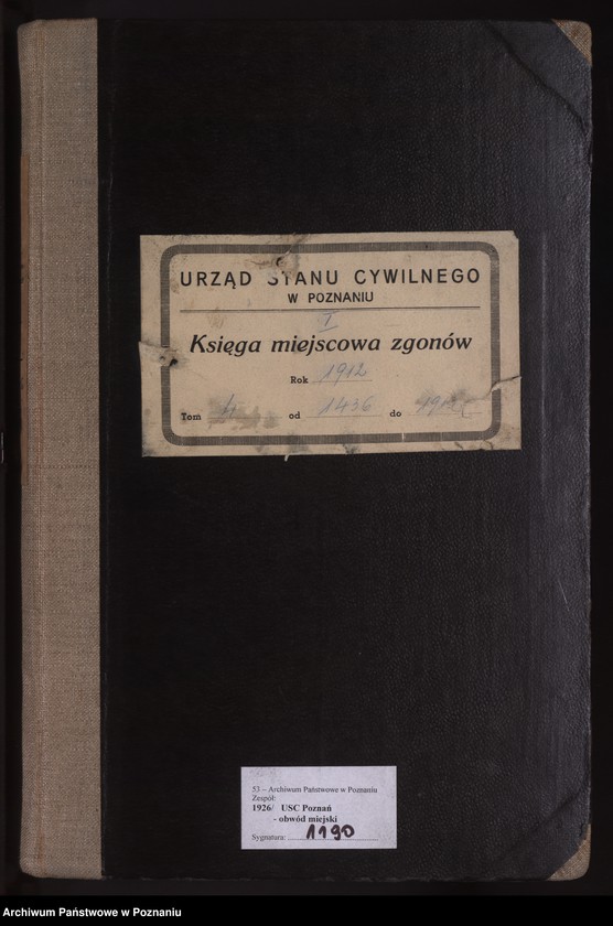 Obraz 2 z jednostki "Księga miejscowa zgonów tom IV [Rejestr główny zgonów]"