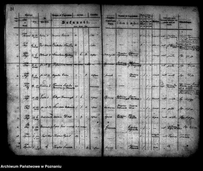 Obraz 12 z jednostki "Księga zgonów"