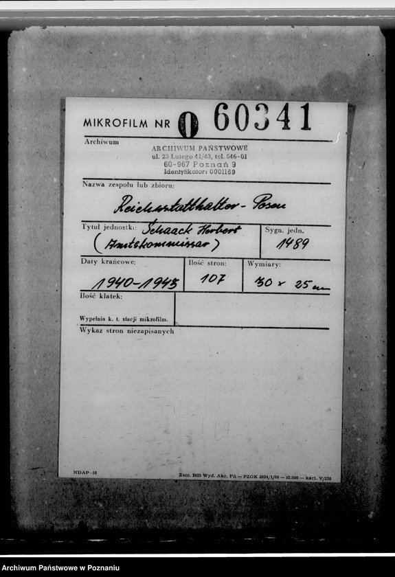 Obraz 2 z jednostki "Schaack, Herbert Amtskommissar"