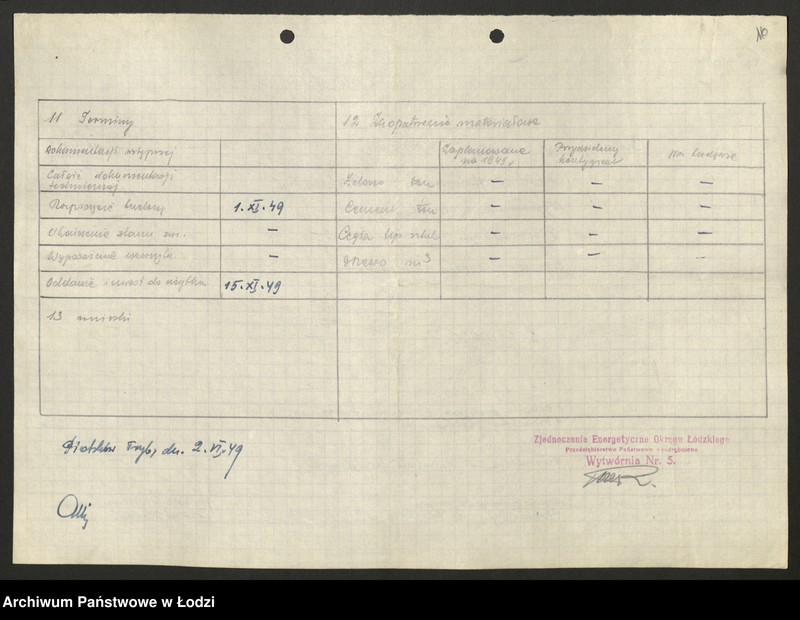 Obraz 17 z jednostki "Zjednoczenie Energetyczne Okręgu Łódzkiego; protokoły [konferencji], sprawozdania [z produkcji]"