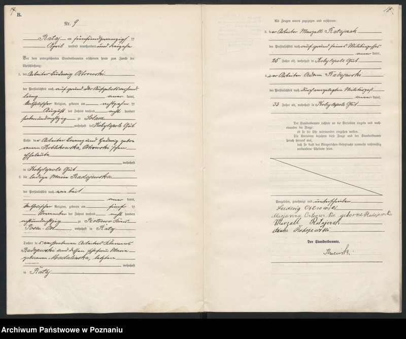 Obraz 11 z jednostki "Księga miejscowa małżeństw [Rejestr główny małżeństw]"