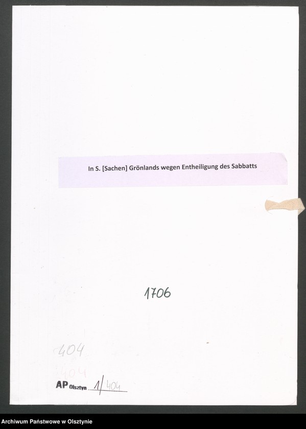image.from.unit.number "In S. [Sachen] Grönlands wegen Entheiligung des Sabbatts"