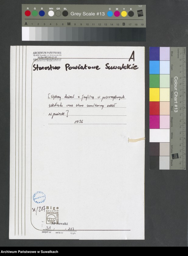 image.from.unit.number "[Wykazy dzieci z jaglicą w poszczególnych szkołach oraz stan sanitarny szkół w powiecie suwalskim]"