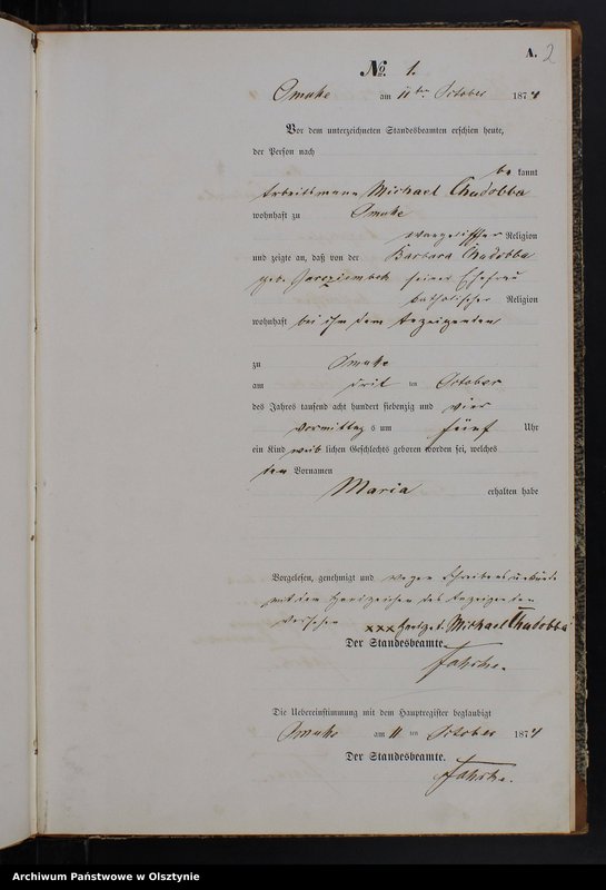 Obraz z jednostki "Geburts-Neben-Register Nr 1 - 19"