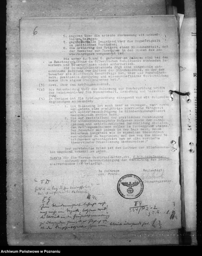 Obraz 10 z jednostki "Blinden- und Gehörlosen- Unterricht. Hilfsschulen. Hebammenvorschule"