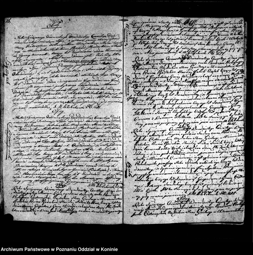 Obraz 11 z jednostki "Księga urodzonych, zmarłych, zaślubionych"