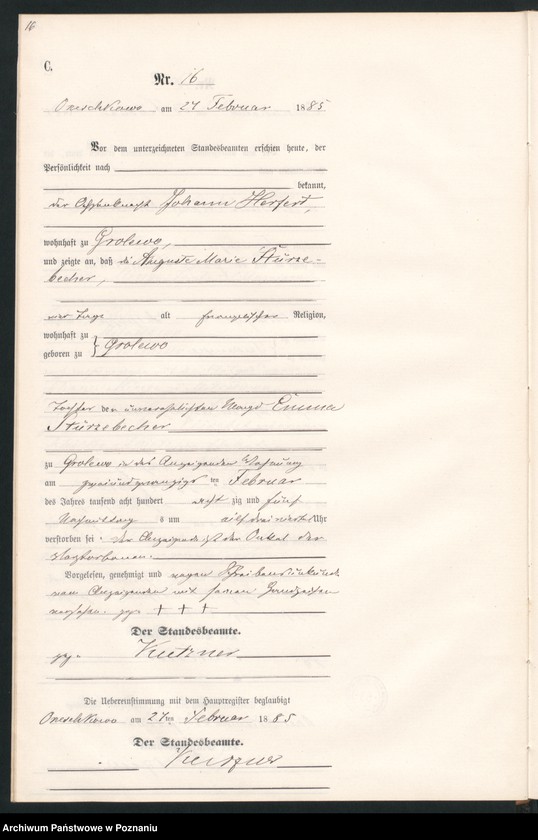 Obraz 19 z jednostki "Księga zgonów"