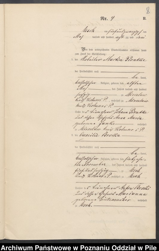 Obraz 10 z jednostki "Księga małżeństw"