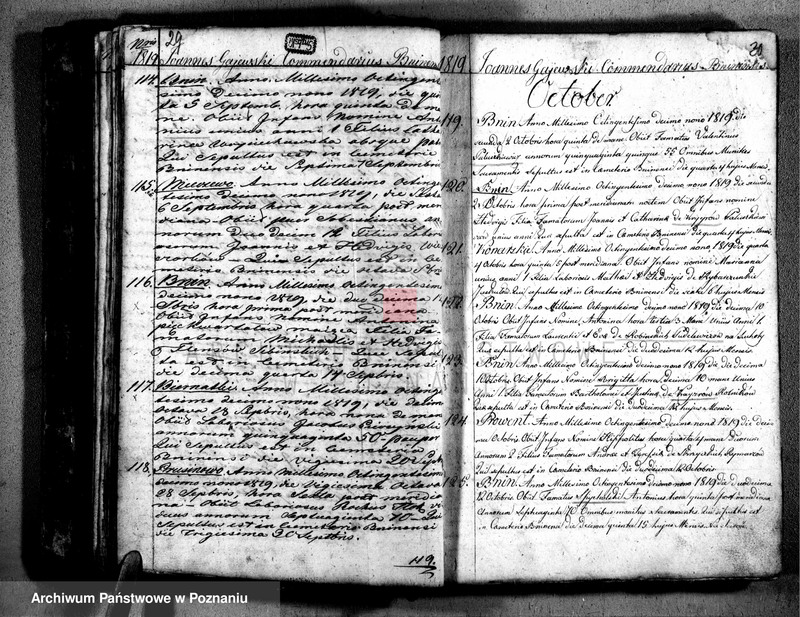 image.from.team "Akta stanu cywilnego Parafii Rzymskokatolickiej Bnin (pow. śremski)"