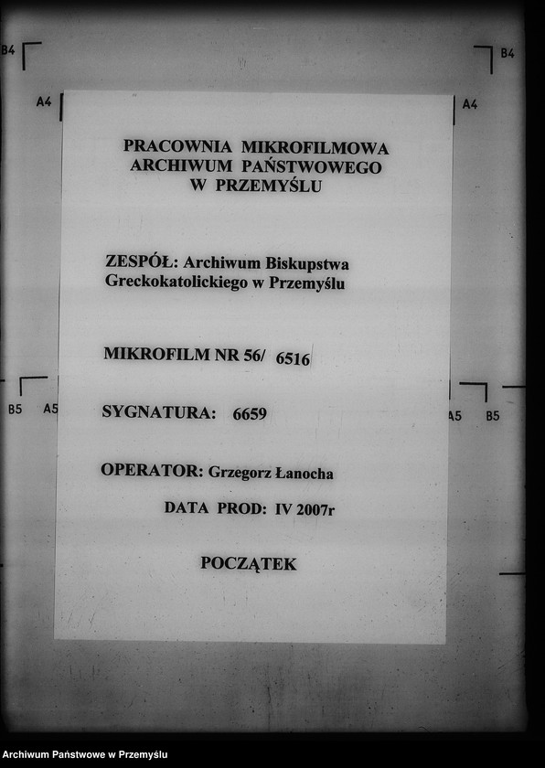 Obraz 1 z jednostki "[Kopie ksiąg metrykalnych parafii Siebieczów z filiami Leszczaków, Piwowszczyzna, Rusin, Wierzbiąż (dekanat Bełz)]"