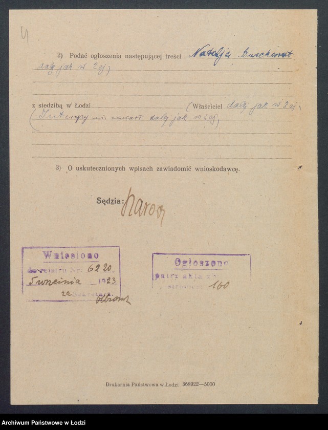 Obraz 6 z jednostki "Natalja Burchardt – restauracja"