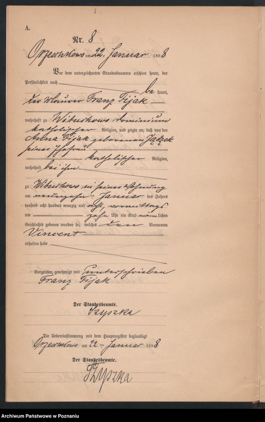 Obraz 11 z jednostki "Księga urodzeń"