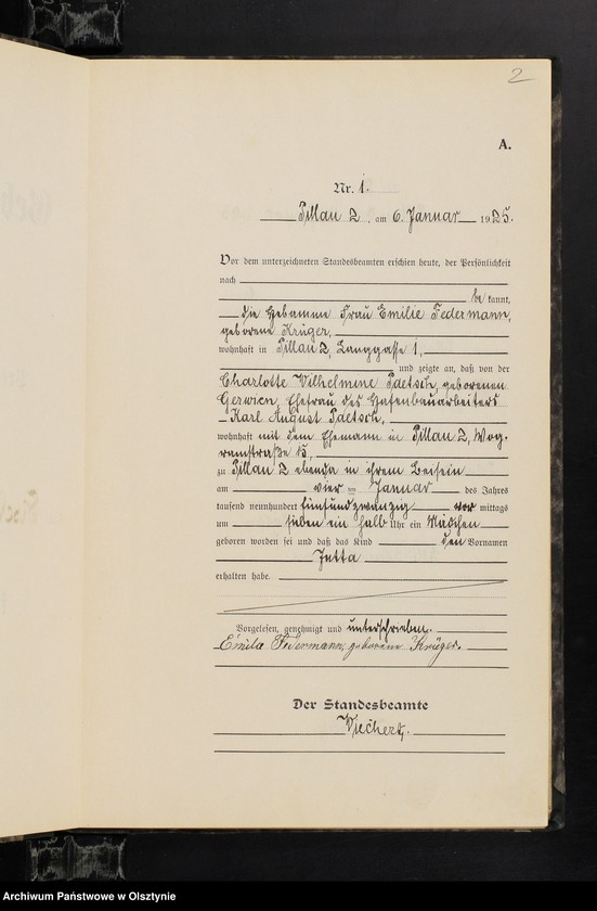 image.from.unit.number "Geburts-Haupt-Register Nr 1 - 91"