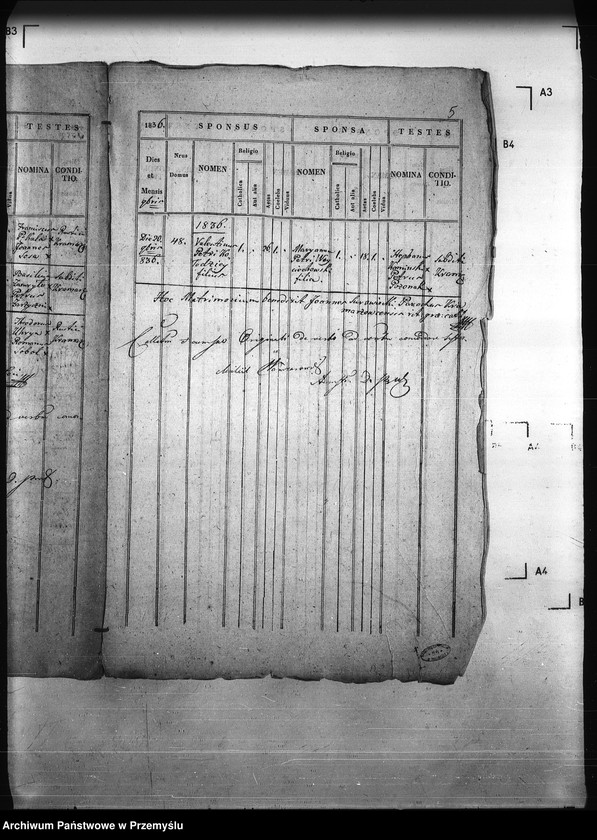 Obraz 12 z jednostki "[Kopie ksiąg metrykalnych parafii Kramarzówka (dekanat Pruchnik)]"