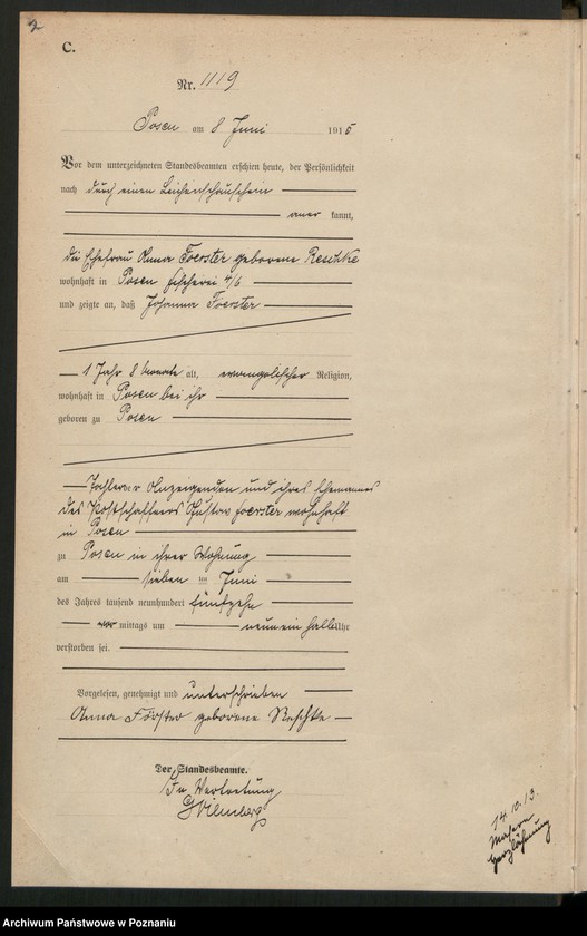 Obraz 4 z jednostki "Księga miejscowa zgonów tom III [Rejestr główny zgonów]"