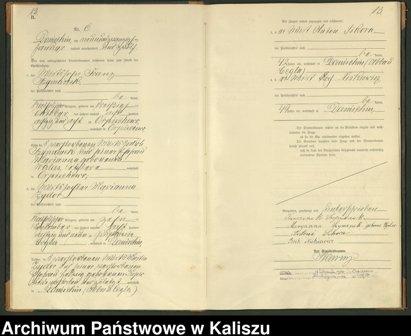 Obraz 9 z jednostki "[Księga małżeństw]"