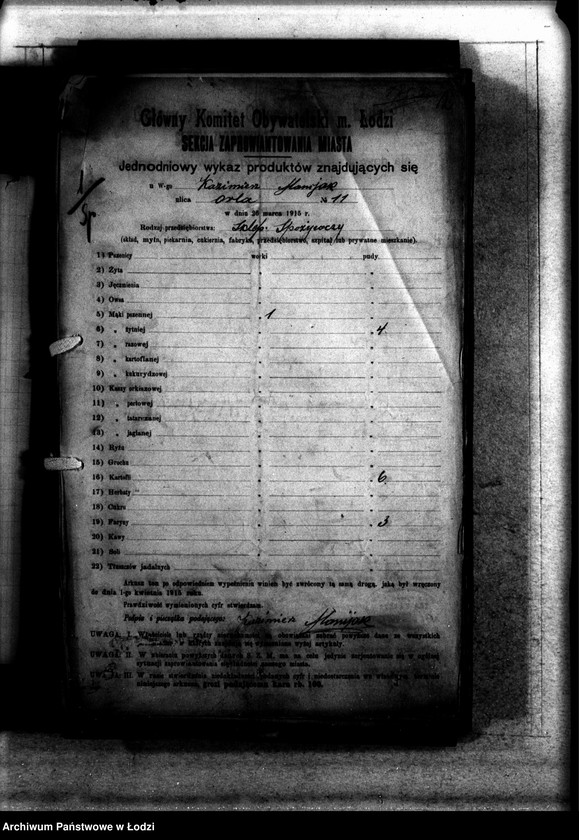 Obraz 5 z jednostki "Jednodniowy spis żywności"