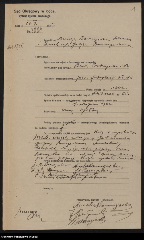 Obraz 3 z jednostki "Bracia Baumgartner i S-ka – fabryka knotów i sznurów"