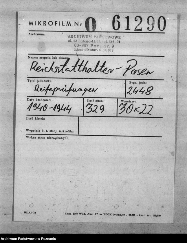 Obraz 2 z jednostki "Reifeprüfungen"