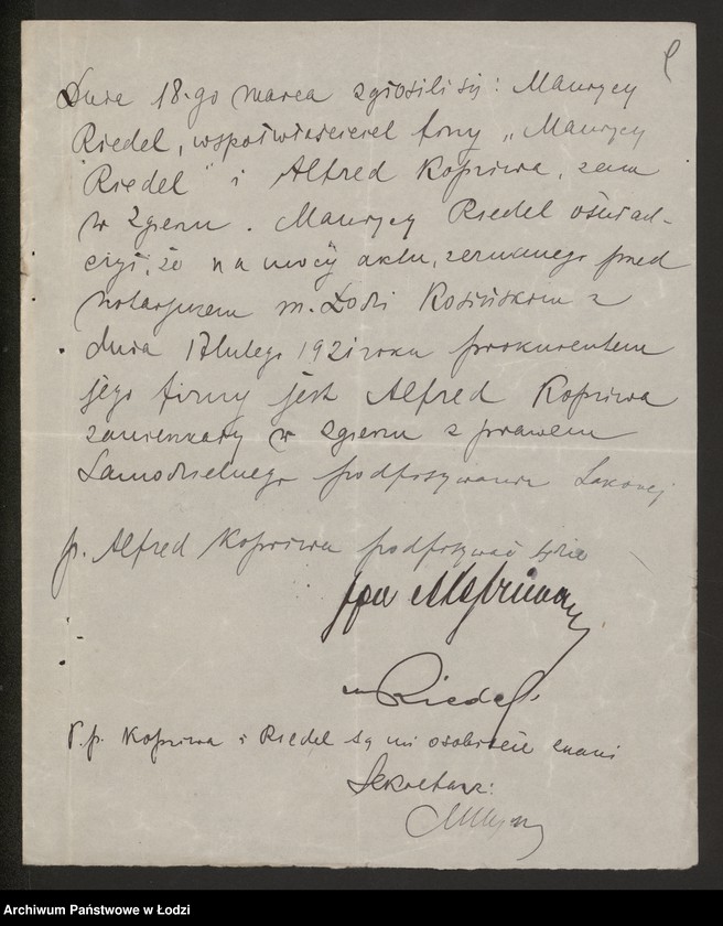 Obraz 11 z jednostki "Maurycy Riedel- sprzedaż chemikali i farb"