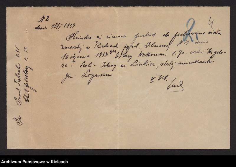 image.from.unit.number "Załączniki do akt zgonu Okręgu Bożniczego Kielce za rok 1934"