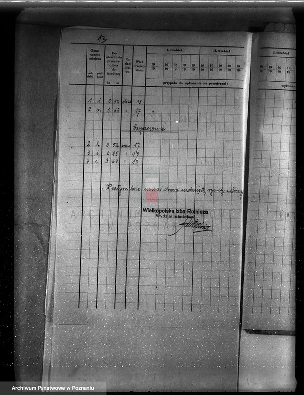 Obraz 17 z jednostki "Plan urządzenia gospodarstwa leśnego dla lasu majętności Brzoza powiat szamotulski 1929-1939"