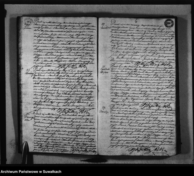 image.from.unit.number "Księga Duplikat Zaślubionych, Urodzonych i Zmarłych w Parafij Berznickiej w Roku 1843"