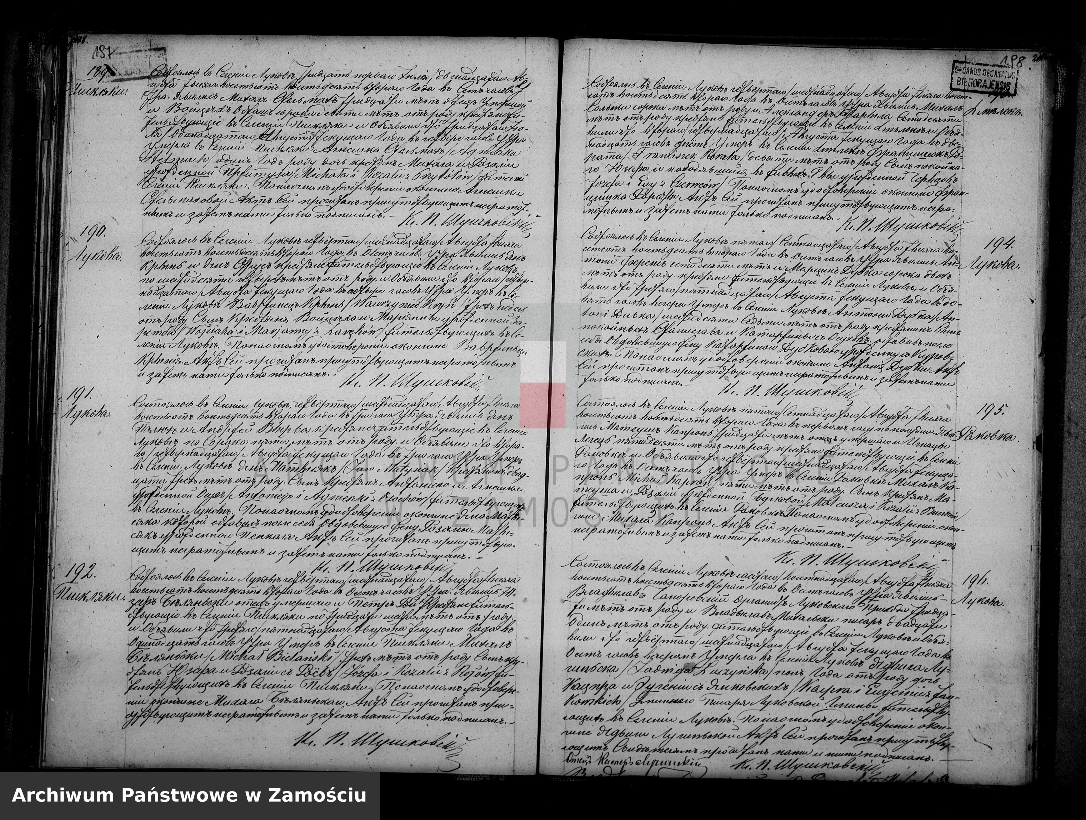 Skan z jednostki: Akta urodzeń, małżeństw, zgonów