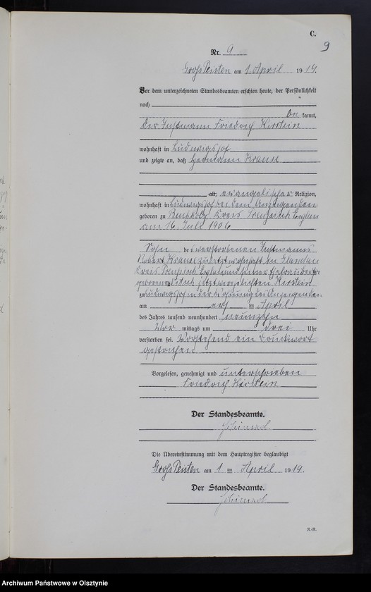 image.from.unit.number "Sterbe-Neben-Register Nr 1 - 21 [ Księga zgonów - wtóropis ]"
