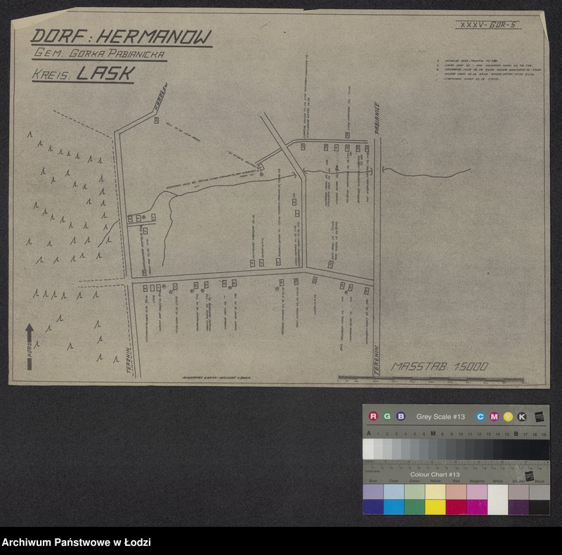 Obraz 1 z jednostki "Dorf: Hermanow Gemeinde: Gorka Pabianicka Kreis: Lask. XXXV-Gor-5"