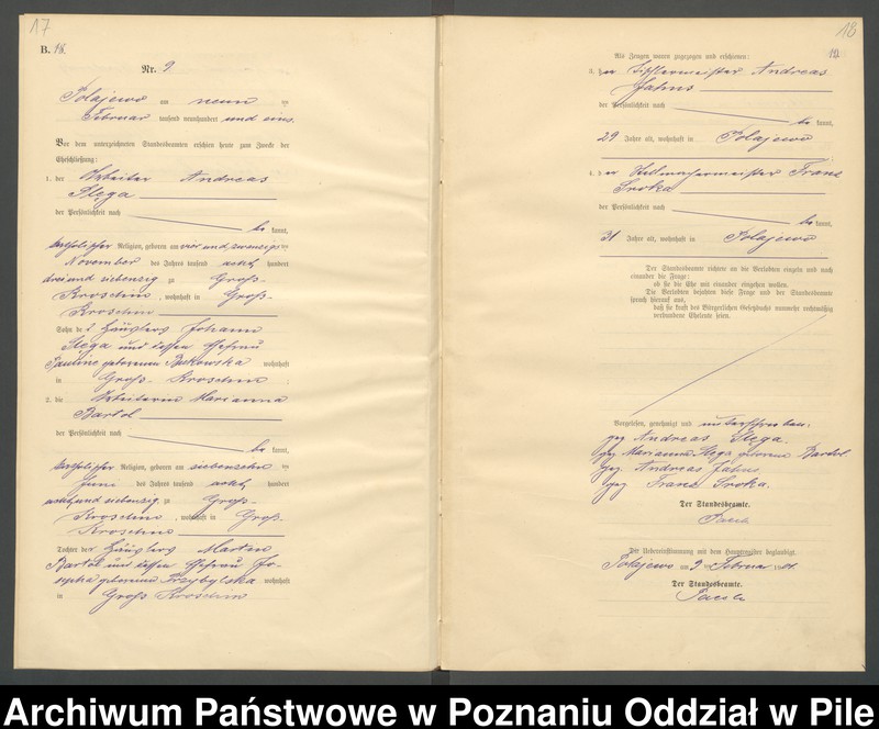 Obraz 12 z jednostki "Księga małżeństw"