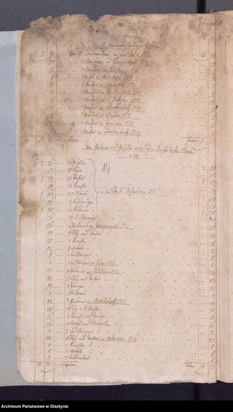 image.from.unit.number "Passenheimsche Stadt Kirchen Rechnung über Einnahme und Ausgabe"