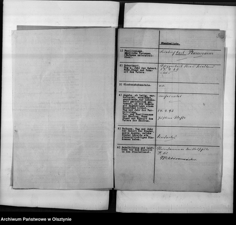 image.from.unit.number "Personal-Akten für den Kanzlei Sekrär Plaumann [Friedrich Karl]"