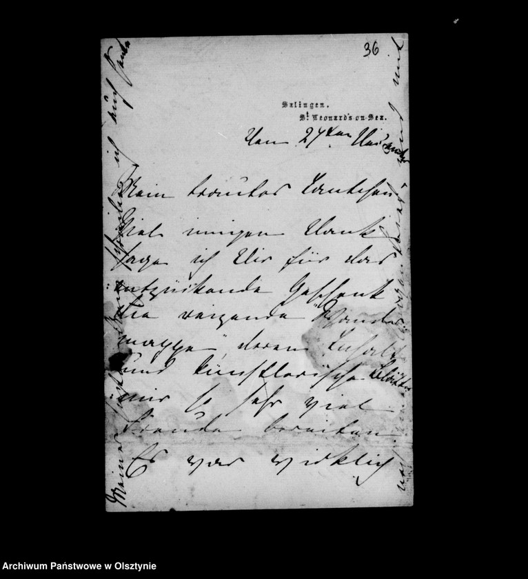 image.from.unit.number "/Fragmente v. Briefen der Violet Swiney, geb. Gfin Schlippenbach aus Sallingen England an Anna Gfin Lehndorff geb. Hahn/"