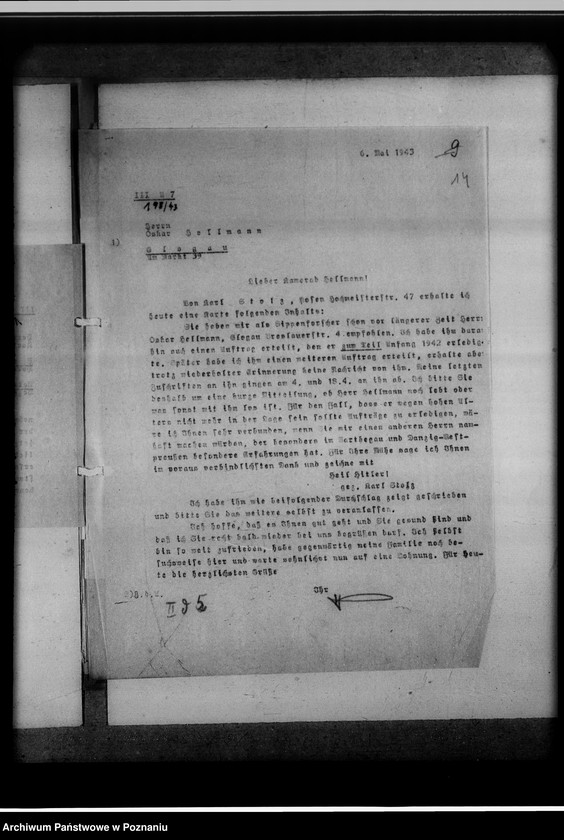 Obraz 18 z jednostki "Berufssippenforscher Oskar Hellmann, Glogau [Głogów]"