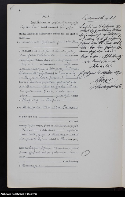 image.from.unit.number "Heiraths-Neben-Register Nr 1 - 8 [ Księga małżeństw - wtóropis ]"