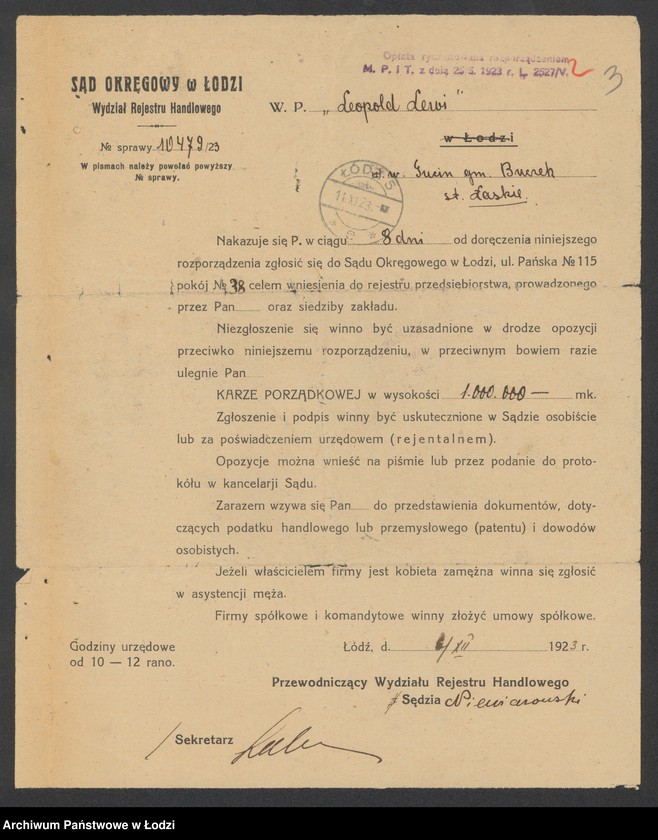 Obraz 5 z jednostki "Leopold Lewi – wiatrak"