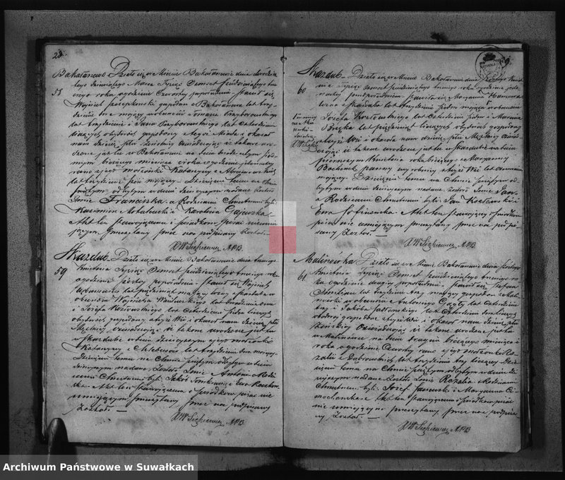 image.from.unit.number "Księga Duplikat zawierająca w sobie Akta Urodzonych, Zaślubionych i Zmarłych z roku 1863 w parafii Bakałarzew"