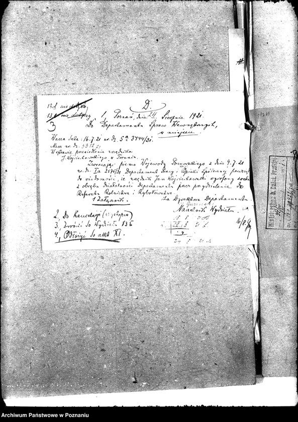 Obraz 7 z jednostki "Korespondencja w sprawach pośrednictwa pracy z wojew. pomorskim"