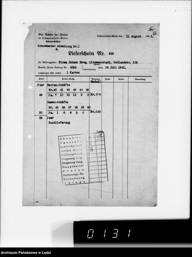 Obraz 10 z jednostki "J.Berg, O.Proppe L
