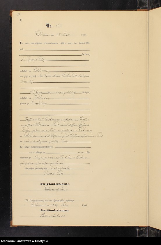 image.from.unit.number "Sterbe-Neben-Register Nr 1 - 23"