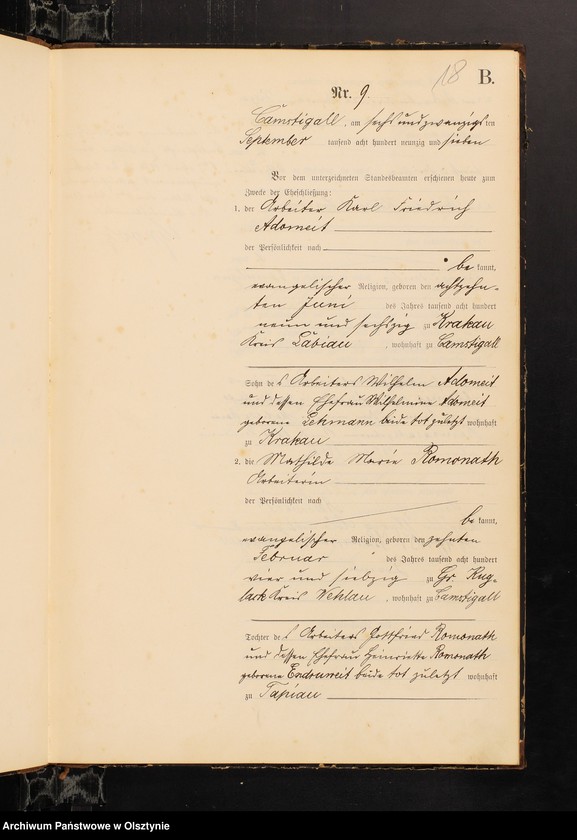 image.from.unit.number "Heiraths-Haupt-Register Nr 1 - 22"