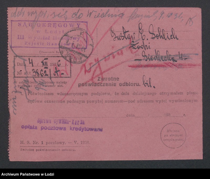 Obraz 17 z jednostki "Gustaw E. Sohlich – fabryka mydła i chemicznych przetworów"